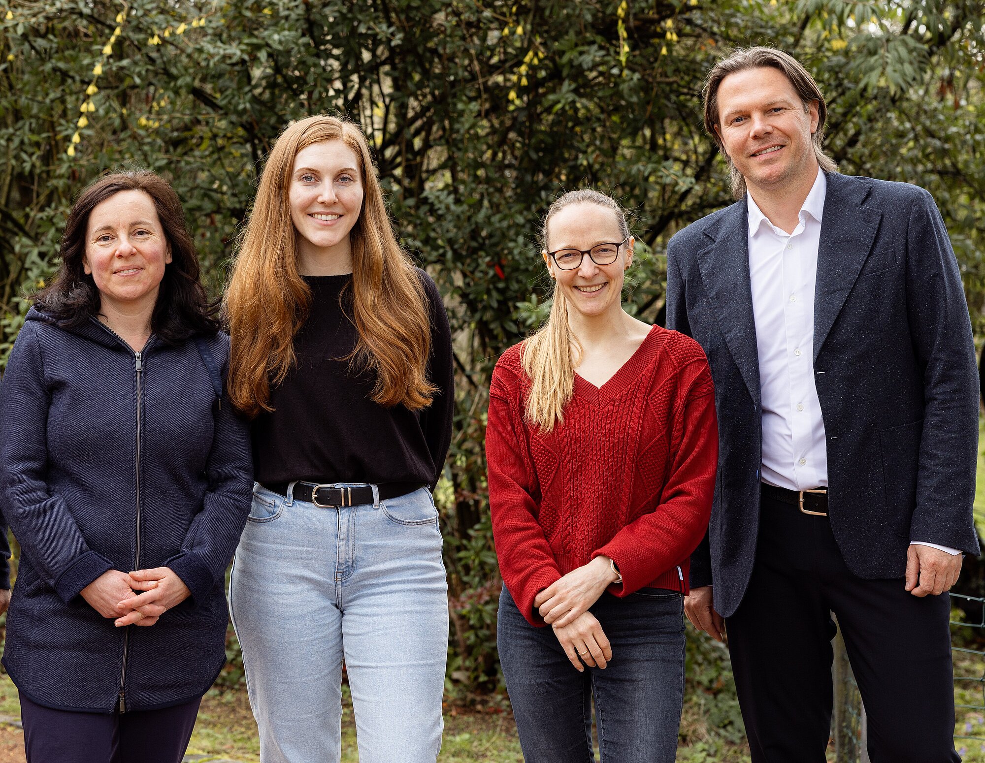 Projektmitarbeitende der Villa Schöpflin: Birgit Knapp, Ramona Hauger, Ellen Hipp und Peter Eichin