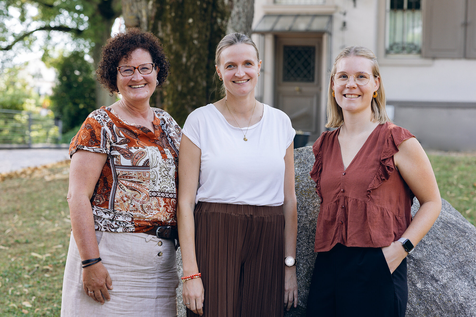Das "Cannabis-quo vadis?"-Team der Villa Schöpflin. V. l. Daniela Brunner, Franziska Ruch und Kim Feldheim 