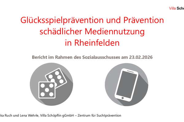 Weiterführung der Förderung der Stadt Rheinfelden im Bereich der Glücksspielprävention und der Prävention schädlicher Mediennutzung