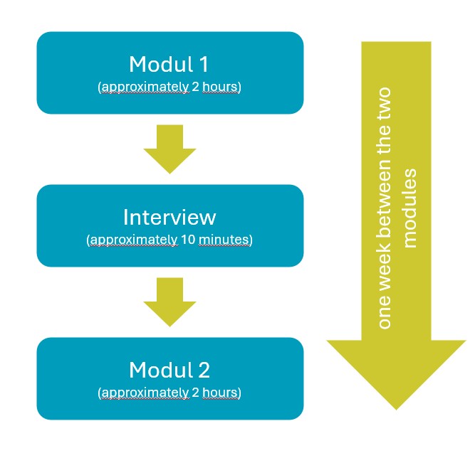 Graphic illustrating the structure of the alcohol prevention workshop “Tom & Lisa” from Villa Schöpflin